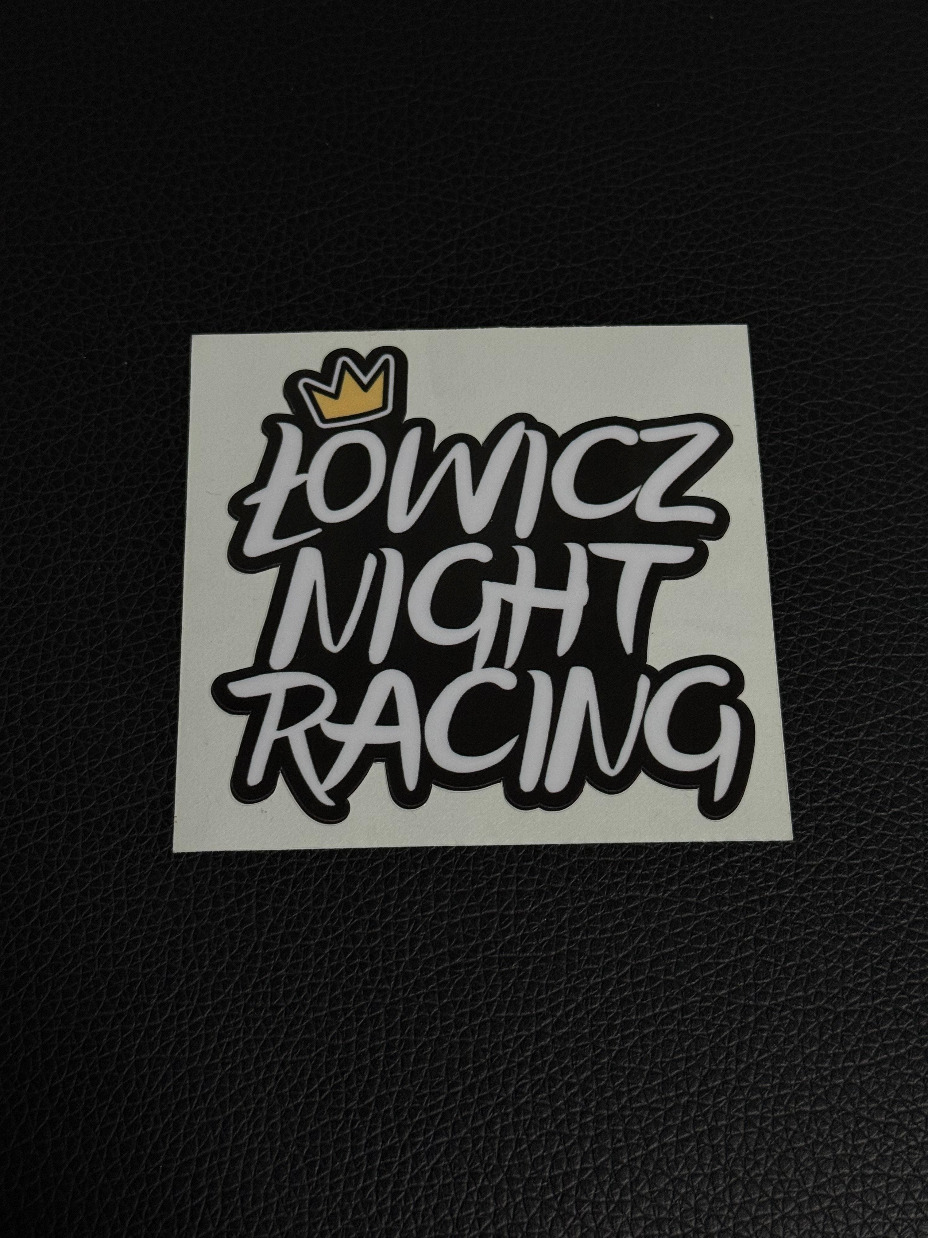 Wlepka "Łowicz Night Racing"